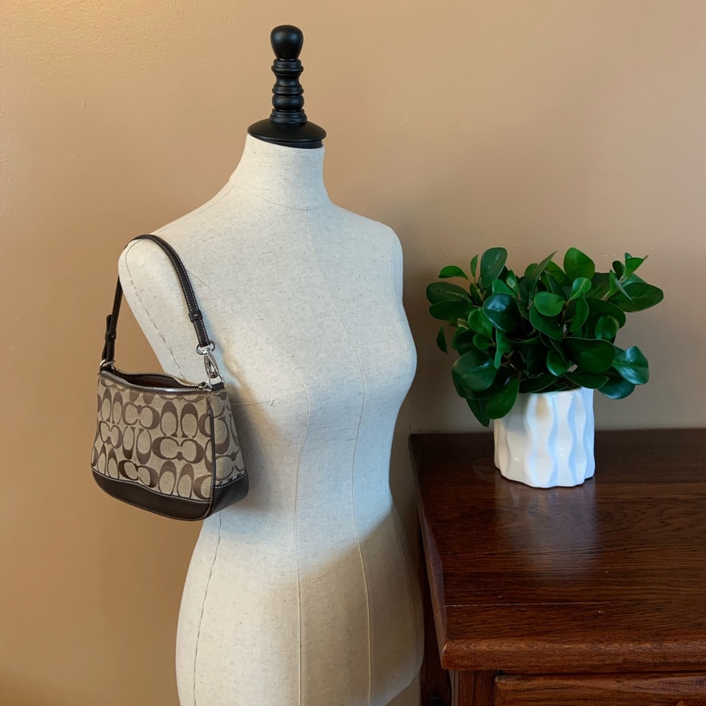 Coach Vintage Brown Signature Shoulder Bag